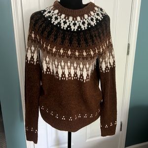 Brown Patterned Sonoma Sweater